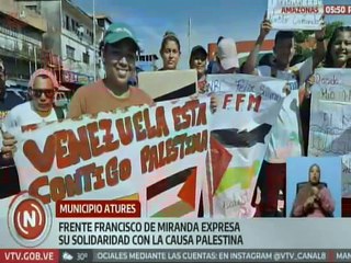 Amazonas | Jóvenes del Frente Francisco de Miranda expresan su apoyo al pueblo de Palestina