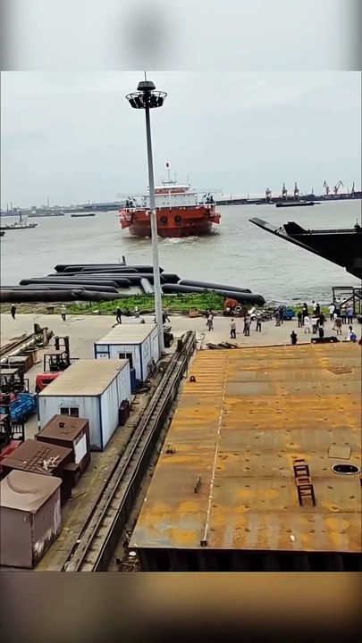 Experience the Thrills of a ''SHIP LAUNCH'' Like Never Before #shorts