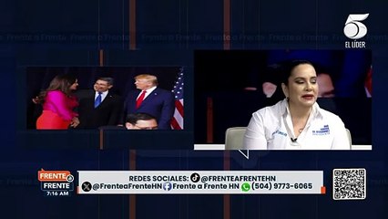 Ana García presume el alago que recibió de Donald Trump frente a JOH