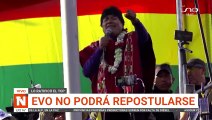Evo no podrá repostularse  Reelección limitada a dos mandatos