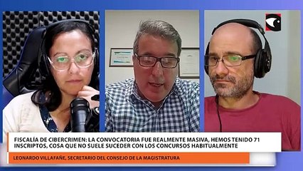 Fiscalía de Cibercrimen La convocatoria fue realmente masiva, hemos tenido 71 inscriptos, cosa que no suele suceder con los concursos habitualmente