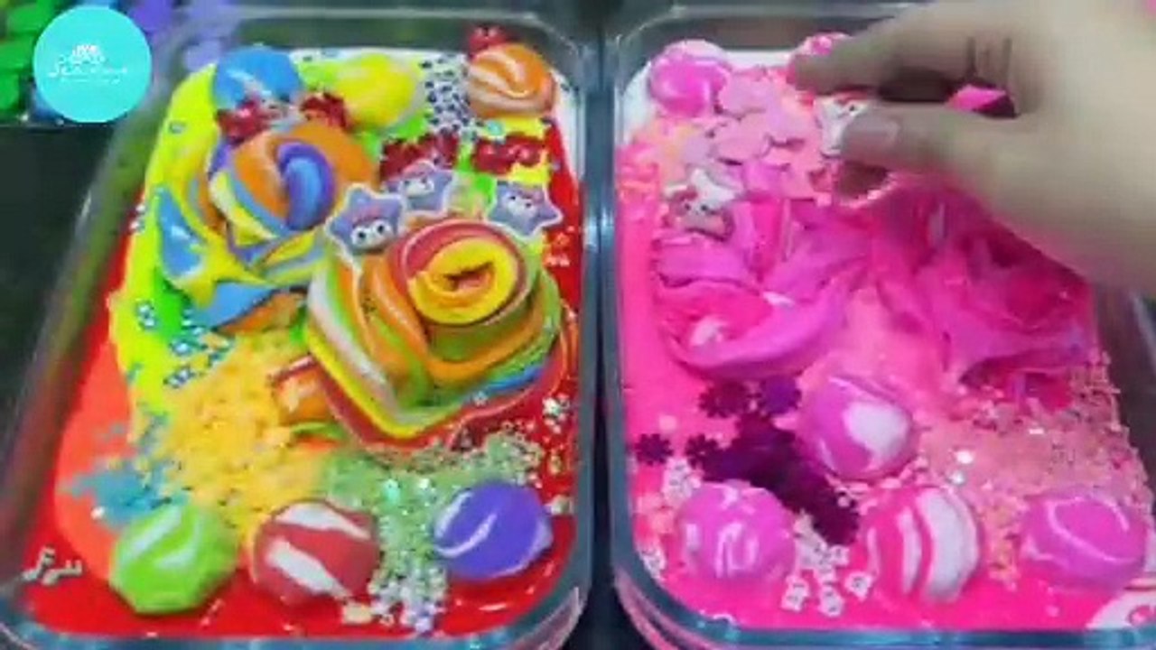 Kuromi ASMR Slime Mixing with Glitter and Shimmer!