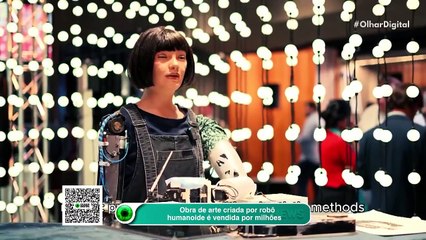 Obra de arte criada por robô humanoide é vendida por milhões