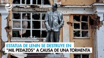 Estatua de Lenin se destruye en 