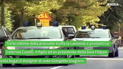 Investimenti-truffa: sequestrati 18 milioni, tra vittime Caterina Caselli