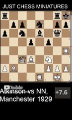 Atkinson vs NN. Smothered checkmate