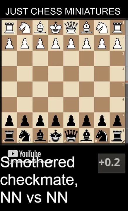 Smothered checkmate. NN vs, NN