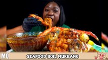 MUKBANGER VS. FOOD😋🤤 | DESHELLED SEAFOOD BOIL ASMR/ MUKBANG🦐🦞