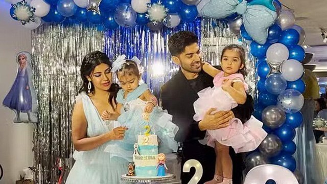 Gurmeet Choudhary Debina Bonnerjee Daughter Divisha Second Birthday Cake Cutting Inside Video...
