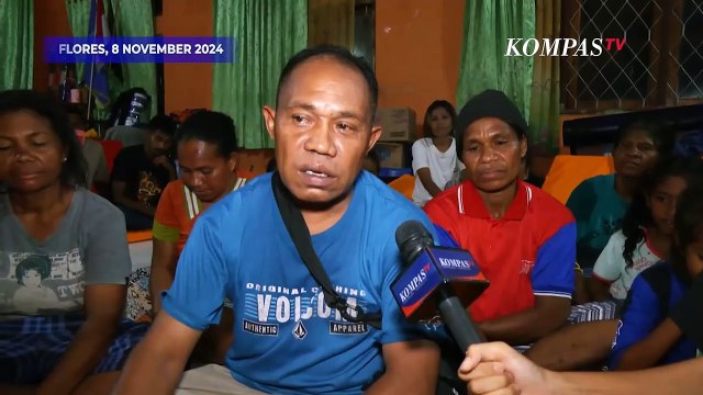 Kondisi Posko Pengungsian Warga Terdampak Erupsi Gunung Lewotobi Laki-Laki