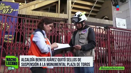 ¡Por fin! Retiran sellos de la Plaza México