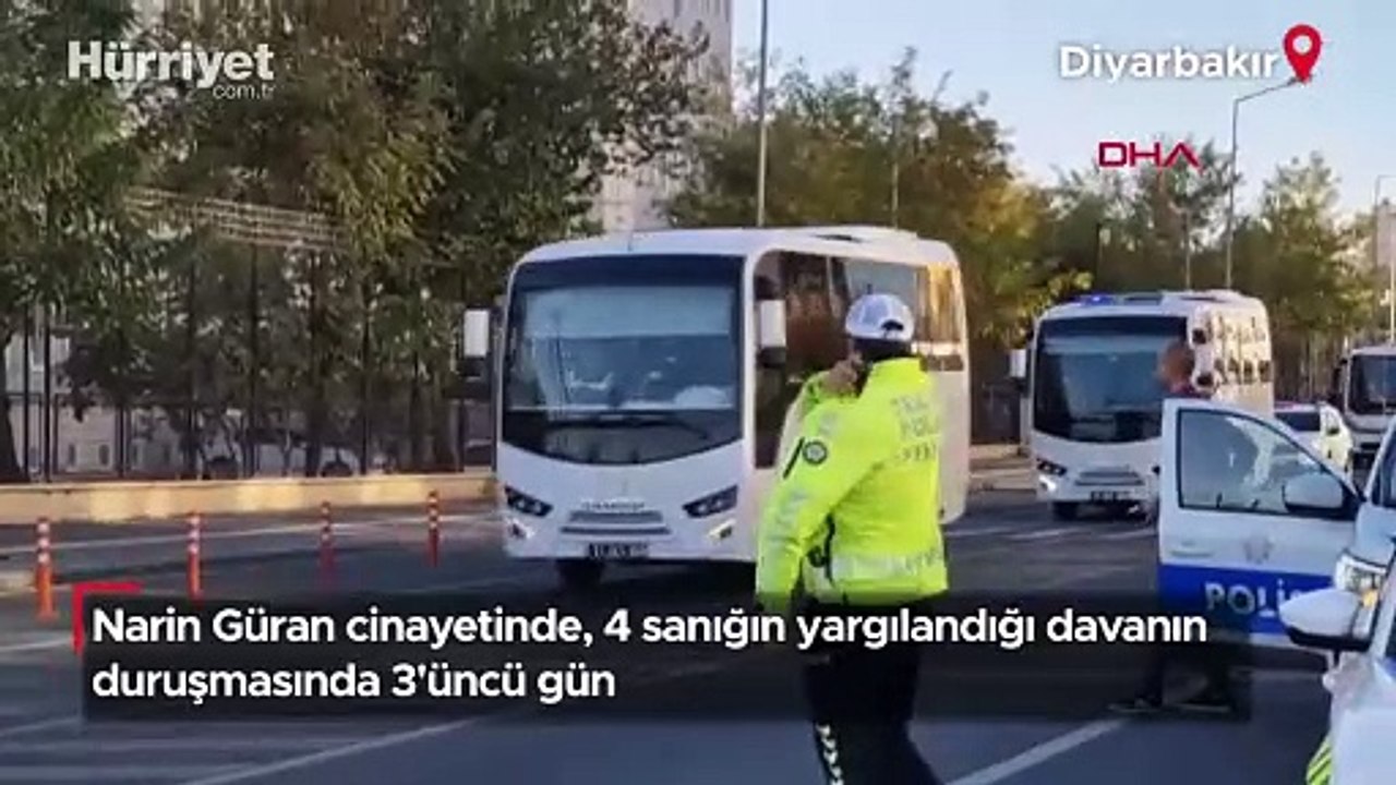 Narin Güran cinayeti davası üçüncü gününde: 4 sanık, Diyarbakır adliyesine getirildi