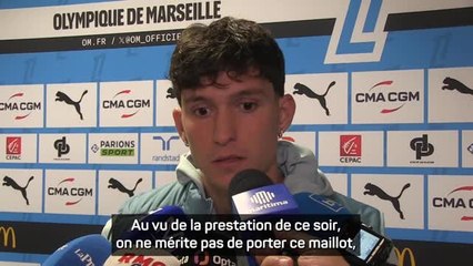 OM - Balerdi : "On ne mérite pas de porter ce maillot"