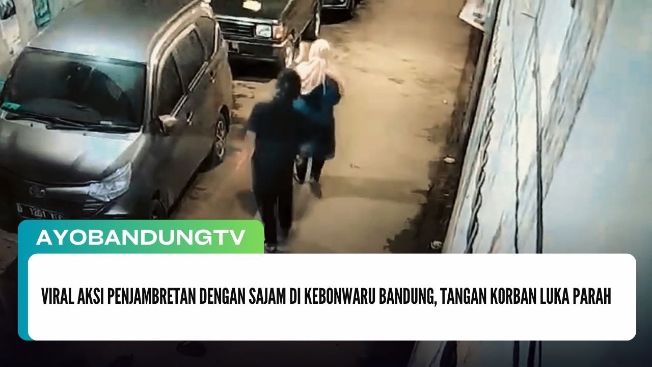 Viral Aksi Penjambretan dengan Sajam di Kebonwaru Bandung, Tangan Korban Luka Parah