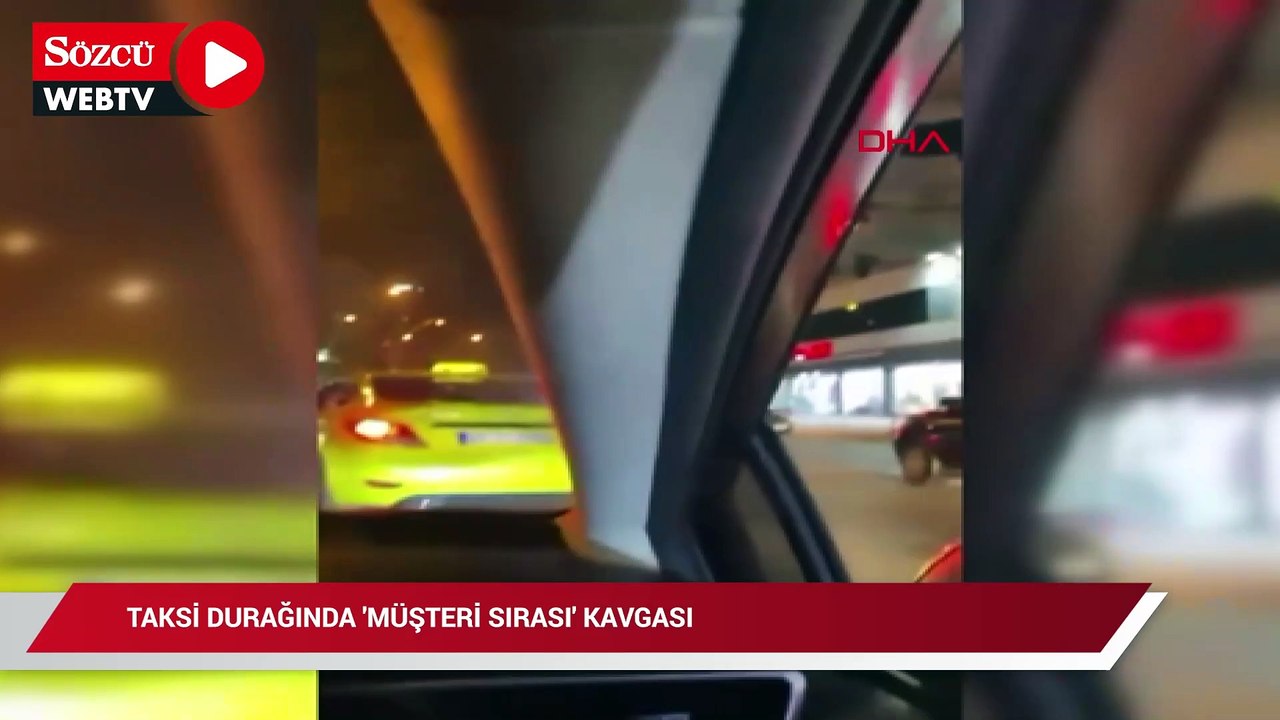 Taksicilerin müşteri sırası kavgasında kan döküldü