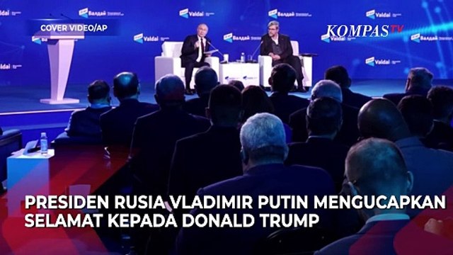 Presiden Rusia Vladimir Putin Puji Kemenangan Trump di Pilpres AS