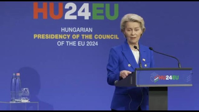 Ue, von der Leyen: il rapporto Draghi focus del summit di Budapest