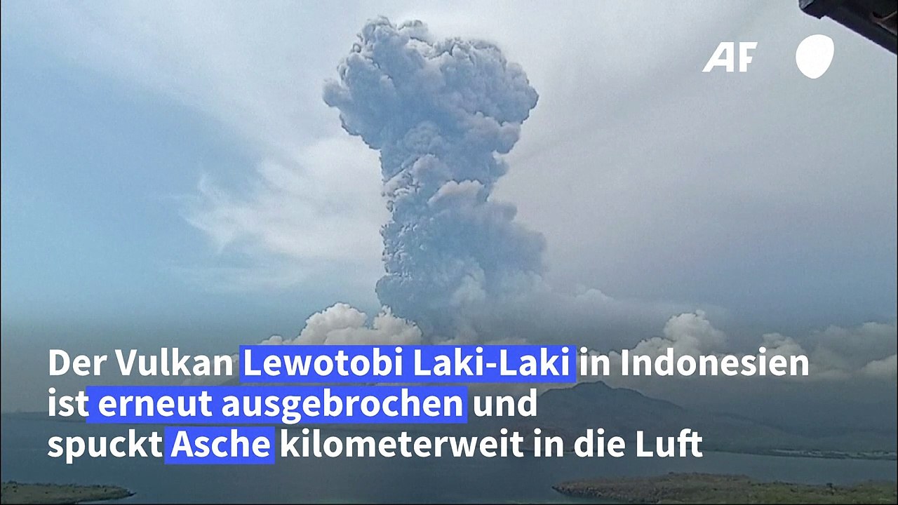 Vulkan in Indonesien speit neun Kilometer hohe Aschewolke aus
