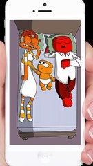 Baby trying to disturb his sleeping parent for food