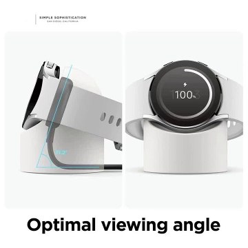 Compatible with For Samsung Galaxy Watch 7 4 3 6 5 Charger Stand 40 44 46mmGalaxy Watch3 4 6 5 Pro 7 Charger silicone Stand 45mm