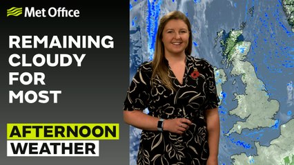 Met Office Afternoon Weather Forecast 09/11/24 - Clear skies in the northwest
