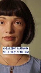 Ai-Da robot's artwork sells for $1.32m!