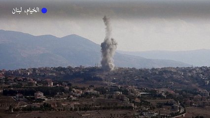 أعمدة دخانية تتصاعد من قرى جنوبية لبنانية عقب غارات إسرائيلية