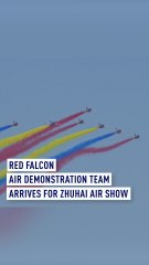 China’s Red Falcon air demonstration team arrives for Zhuhai air show