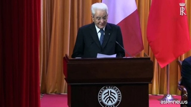 Mattarella: rimuovere barriere per prodotti italiani a mercato cinese