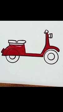 how to draw very easy scooter drawing #scooterdrawing #easydrawing #drawingideas #shorts #reels