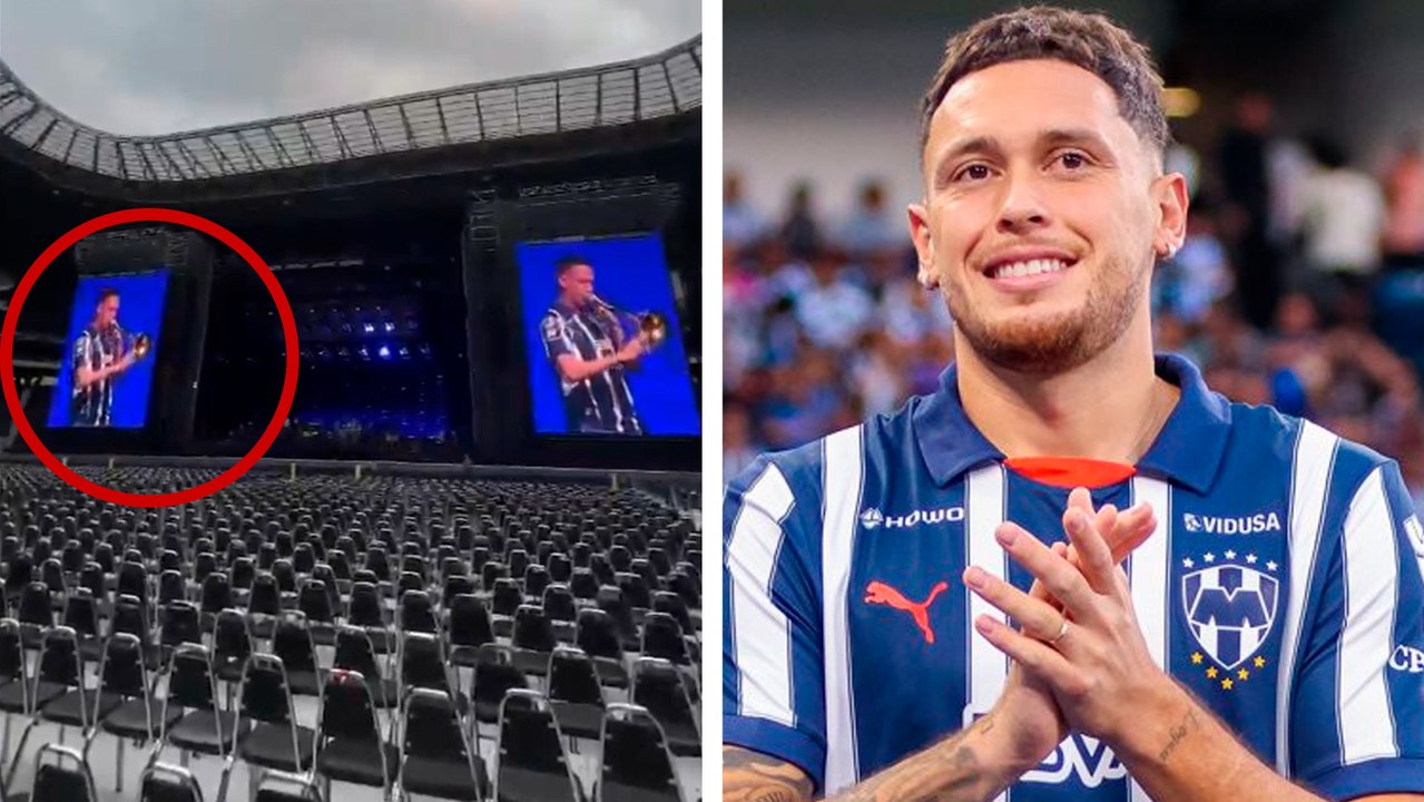 Lucas Ocampos, jugador de Rayados, sorprende con sus habilidades con la trompeta en el sound check previo al concierto de Paul McCartney