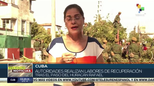 Continúan labores de recuperación tras el paso del huracán Rafael