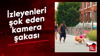 İzleyenleri şok eden kamera şakası