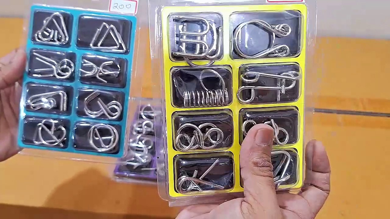 Brain Teasers Metal Wire Puzzle Toys, IQ Tester, Brain Games for Kids and Adults