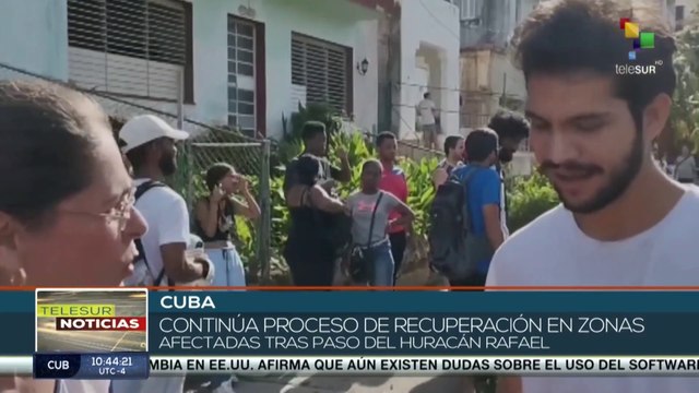 Diversas zonas en recuperación por el huracán Rafael en Cuba