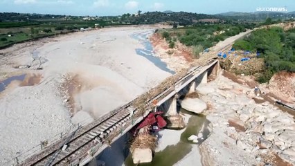 فالنسيا تبدأ إصلاح خطوط السكك الحديدية المتضررة بعد الفيضانات الأخيرة