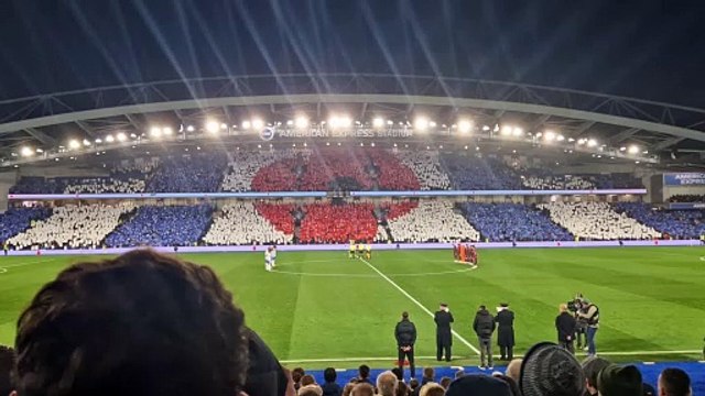 Remembrance Day at the Amex Stadium ahead of Brighton vs Manchester City