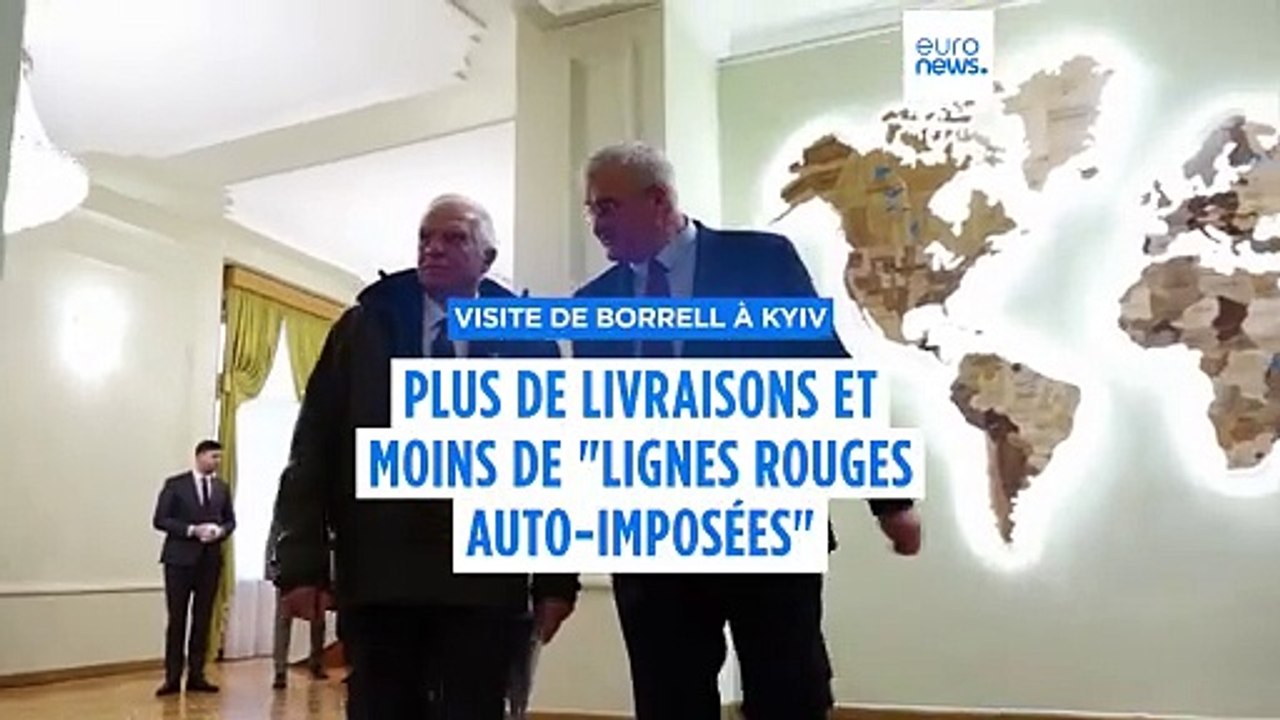 "Des livraisons plus rapides et moins de lignes rouges auto-imposées" : visite de Borrell à Kyiv