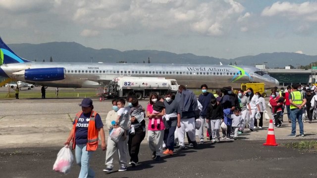 Over 300 migrants deported by the U.S. arrive in Guatemala