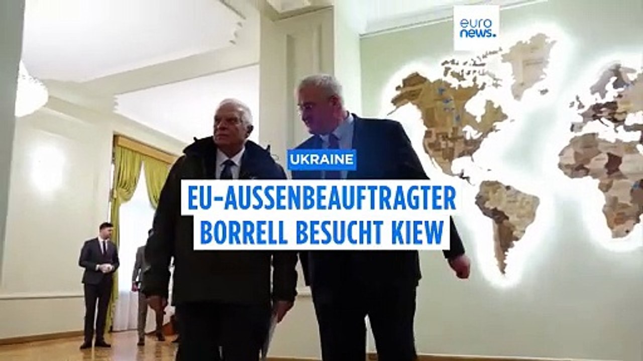 'Unerschütterliche Unterstützung': Borrell in der Ukraine
