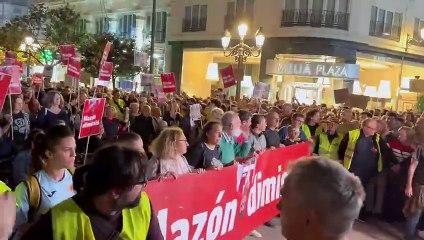 Manifestació contra Carlos Mazón
