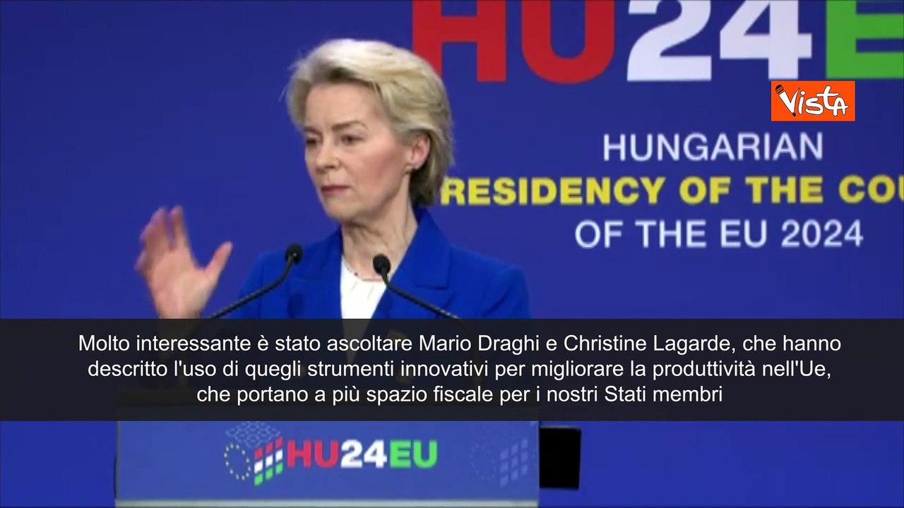 Von der Leyen: "Draghi e Lagarde illustrano forza strumenti innovativi per Ue"