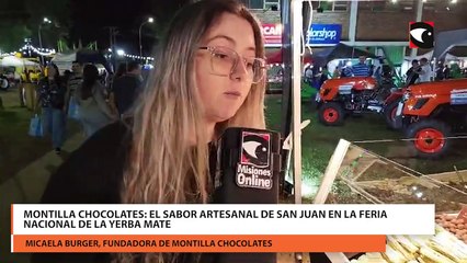 Montilla Chocolates el sabor artesanal de San Juan en la Feria Nacional de la Yerba Mate