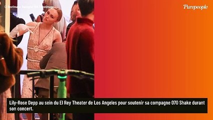 Lily Rose Depp très en beauté pour applaudir sa compagne rappeuse en concert à Los Angeles (PHOTOS)