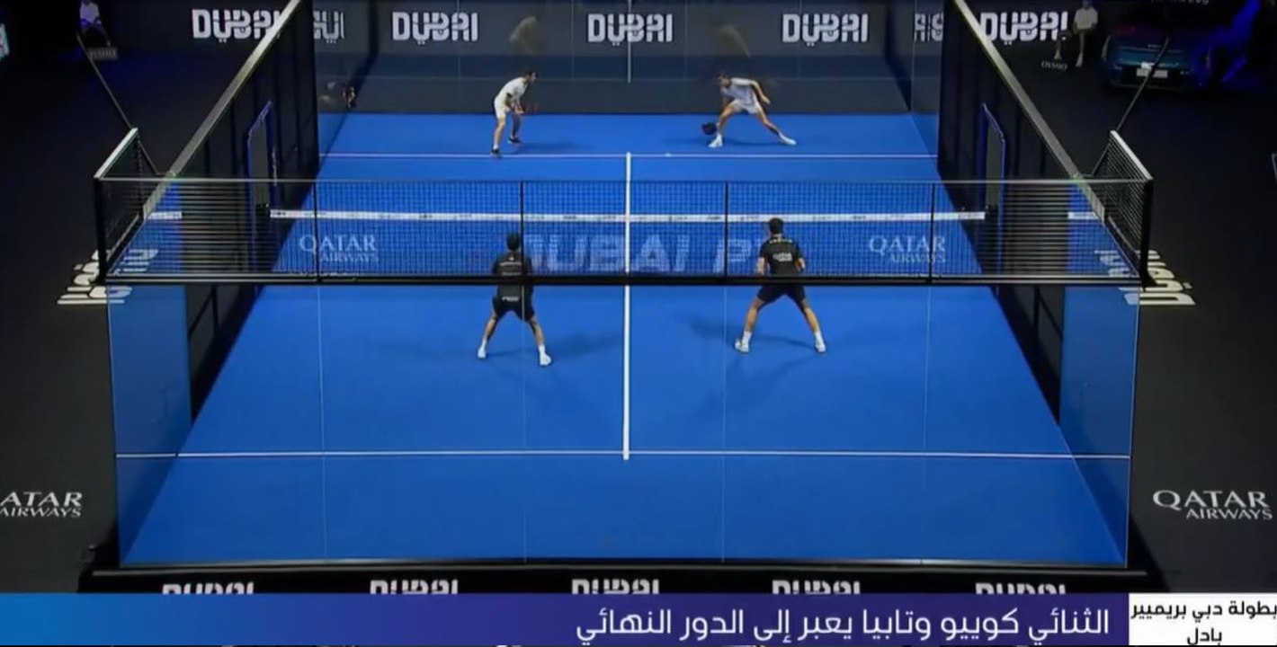 الثنائي كوييو وتابيا يعبر إلى نهائي بطولة دبي بريميير بادل