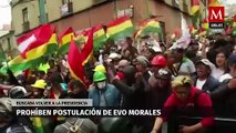 Le prohíben a Evo Morales postularse a la presidencia de Bolivia