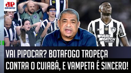 O BOTAFOGO COMEÇOU A PIPOCAR??? "Cara, pra mim..." Vampeta É SINCERO após 0 a 0 com o Cuiabá!