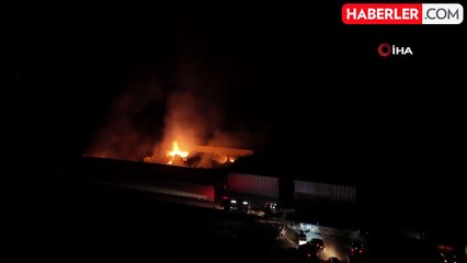 Kayseri'de Mantar Üretim Tesisinde Yangın Çıktı