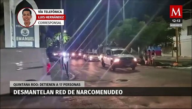 Caen 17 narcomenudistas colombianos en Cancún, Quintana Roo