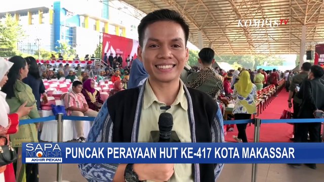 Semarak Perayaan HUT ke-417 Kota Makassar, Usung Tema 'Kota Tangguh, Sejahtera, Bahagia'